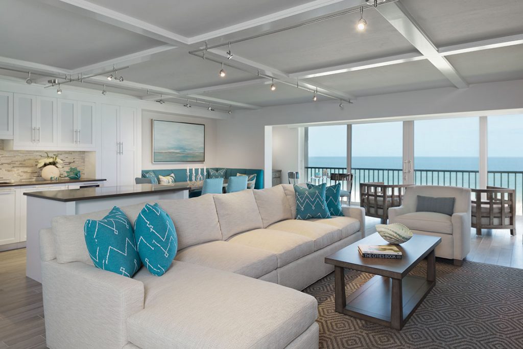Contemporary Beach Condo Remodel on Gulfshore Blvd. Harwick Homes