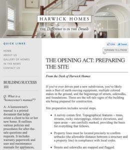 Harwick Homes-Newsletter March