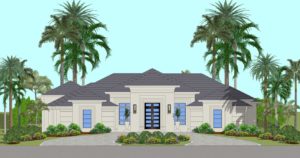 An artist’s rendering of the new estate under construction by Harwick Homes in Bonita Bay