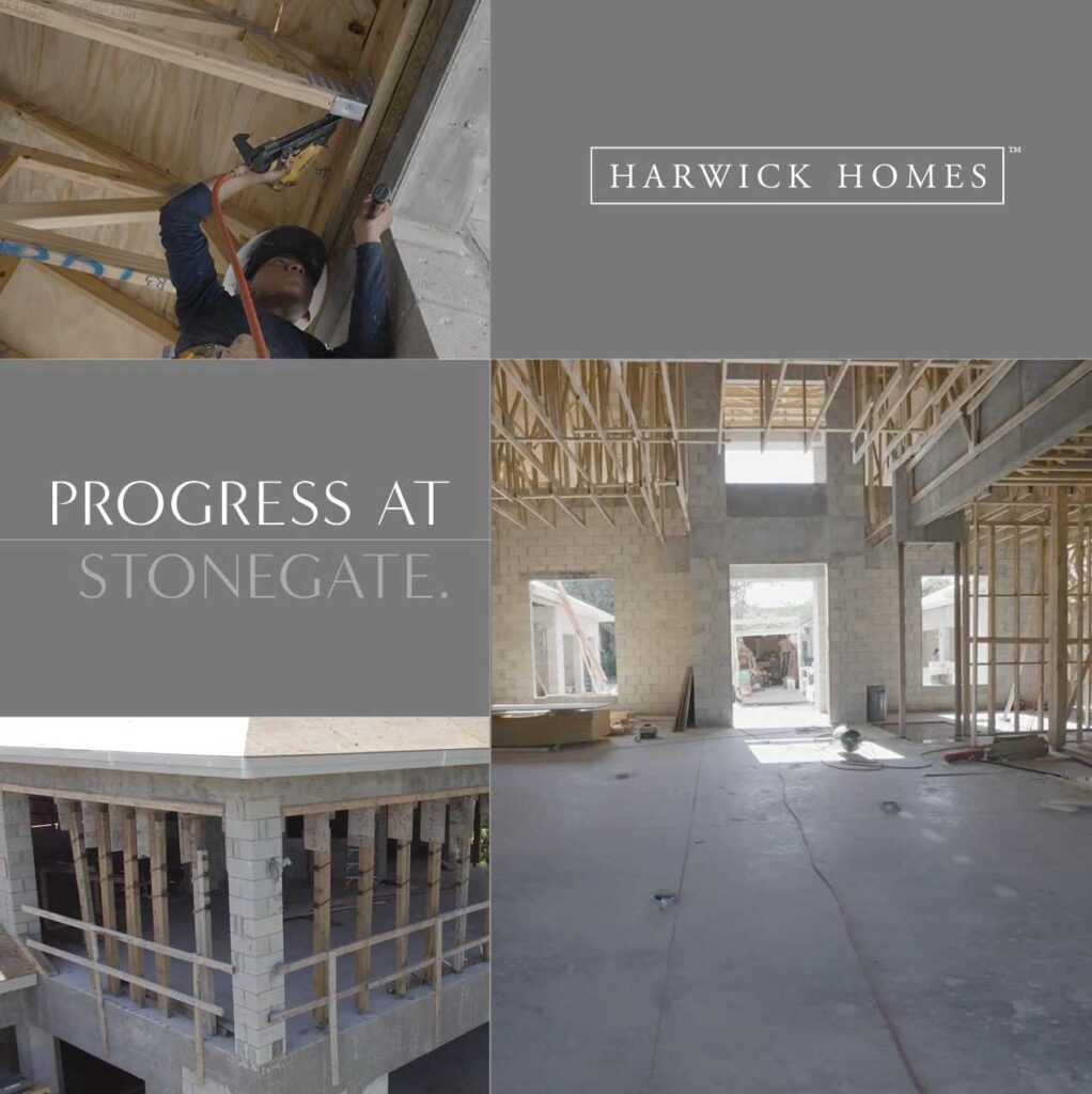 Progress at Stone Gate by Harwick Homes